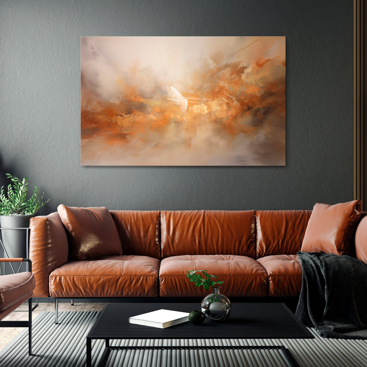 MOLTEN MELODIES Horizontal Canvas Print