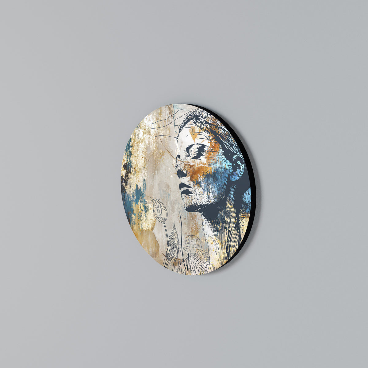 BREAK THE SILENCE Kulatá nástěnná dekorace