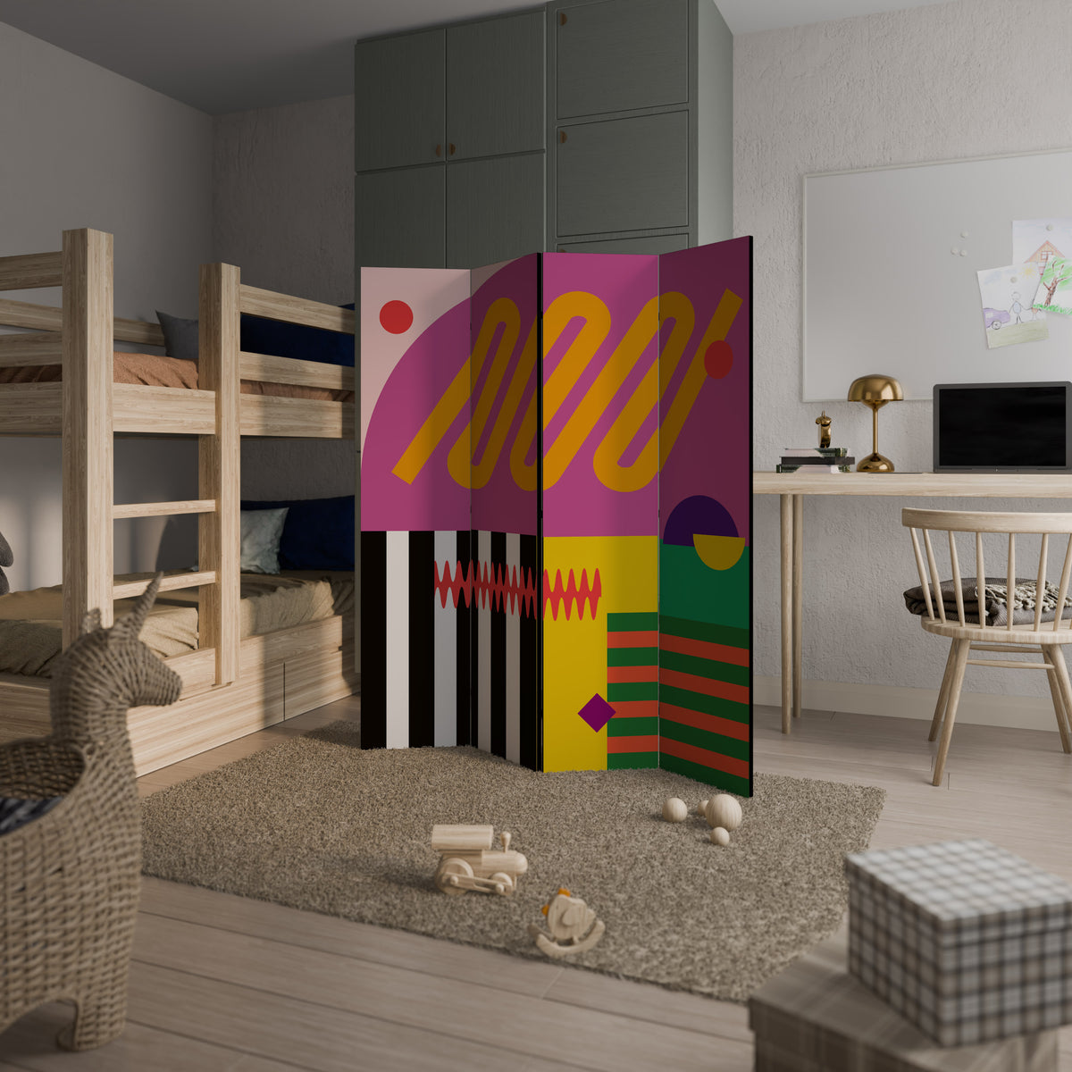 VIVID ART 4dílný paraván