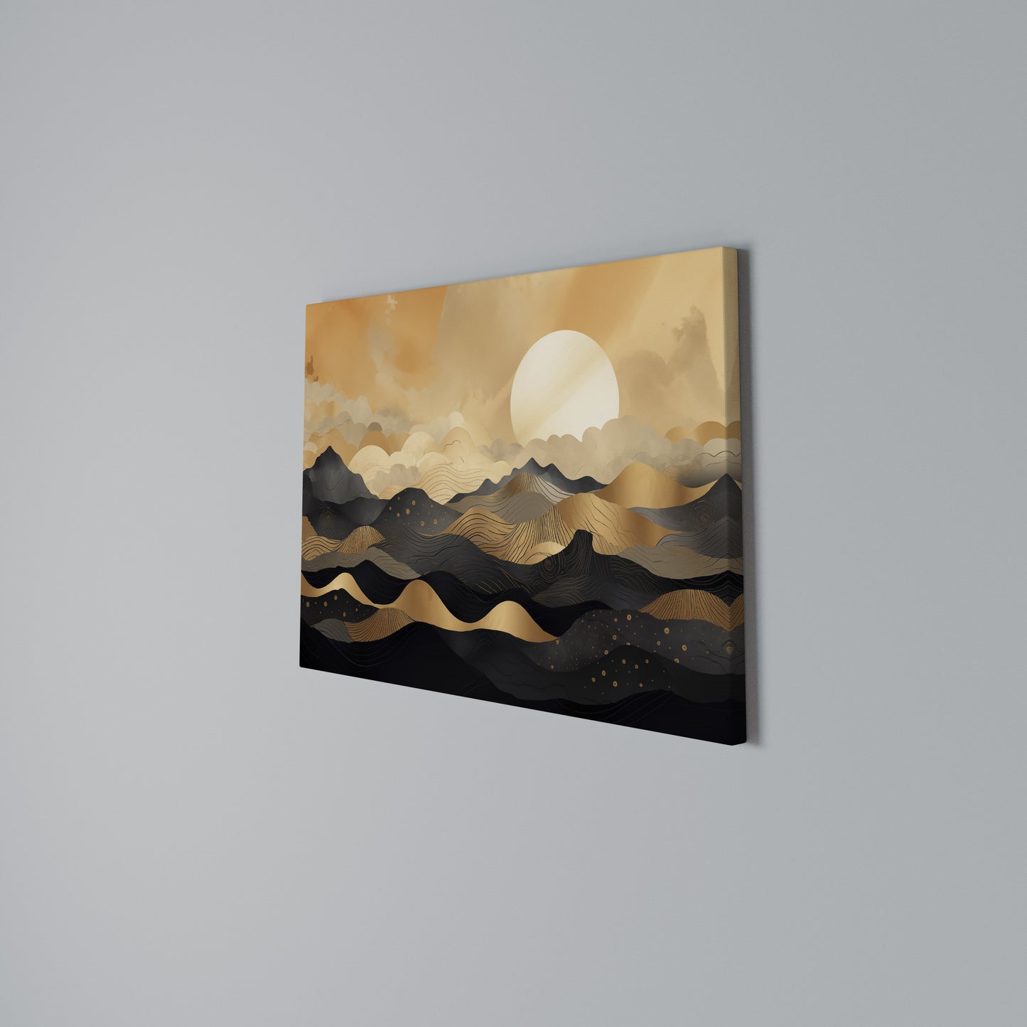 MYSTICAL SUNSET HORIZON Horizontal Canvas Print