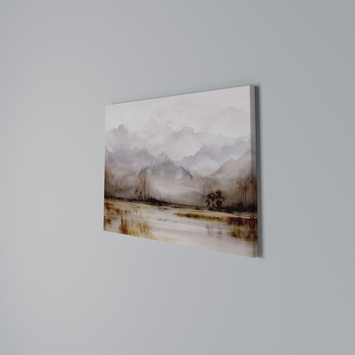 MISTY HORIZONS UNVEILED Horizontal Canvas Print