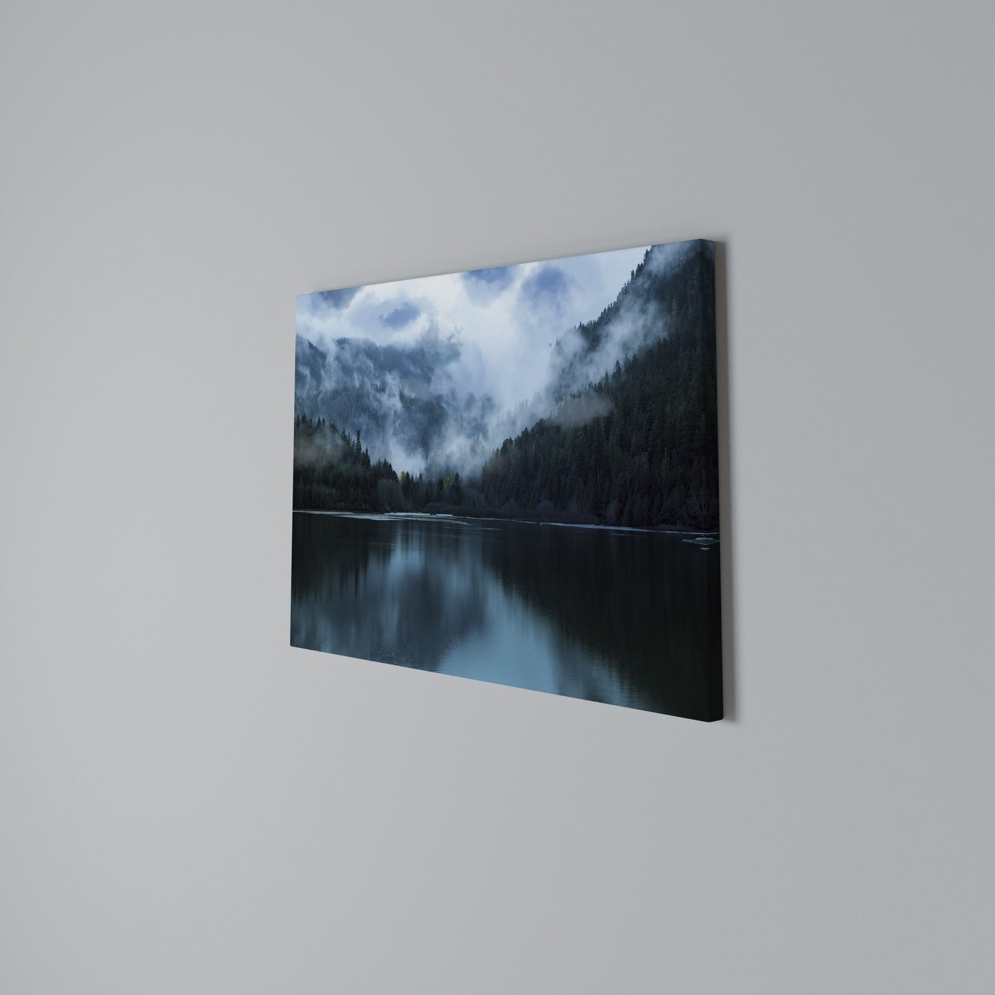 MYSTICAL MIST REFLECTIONS Horizontal Canvas Print