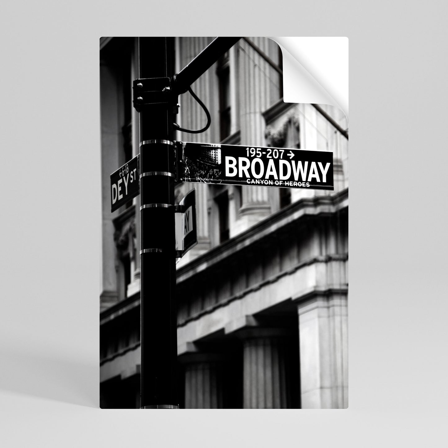 BROADWAY SIGN Svislý samolepicí plakát