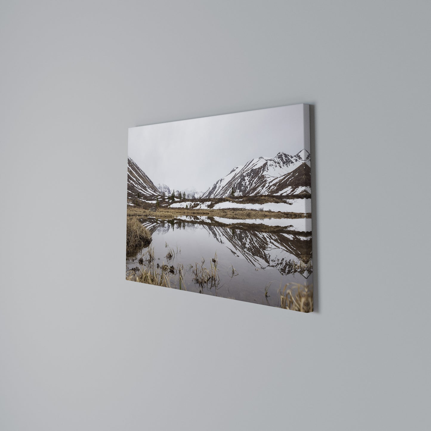 SNOW-KISSED REFLECTIONS Horizontal Canvas Print