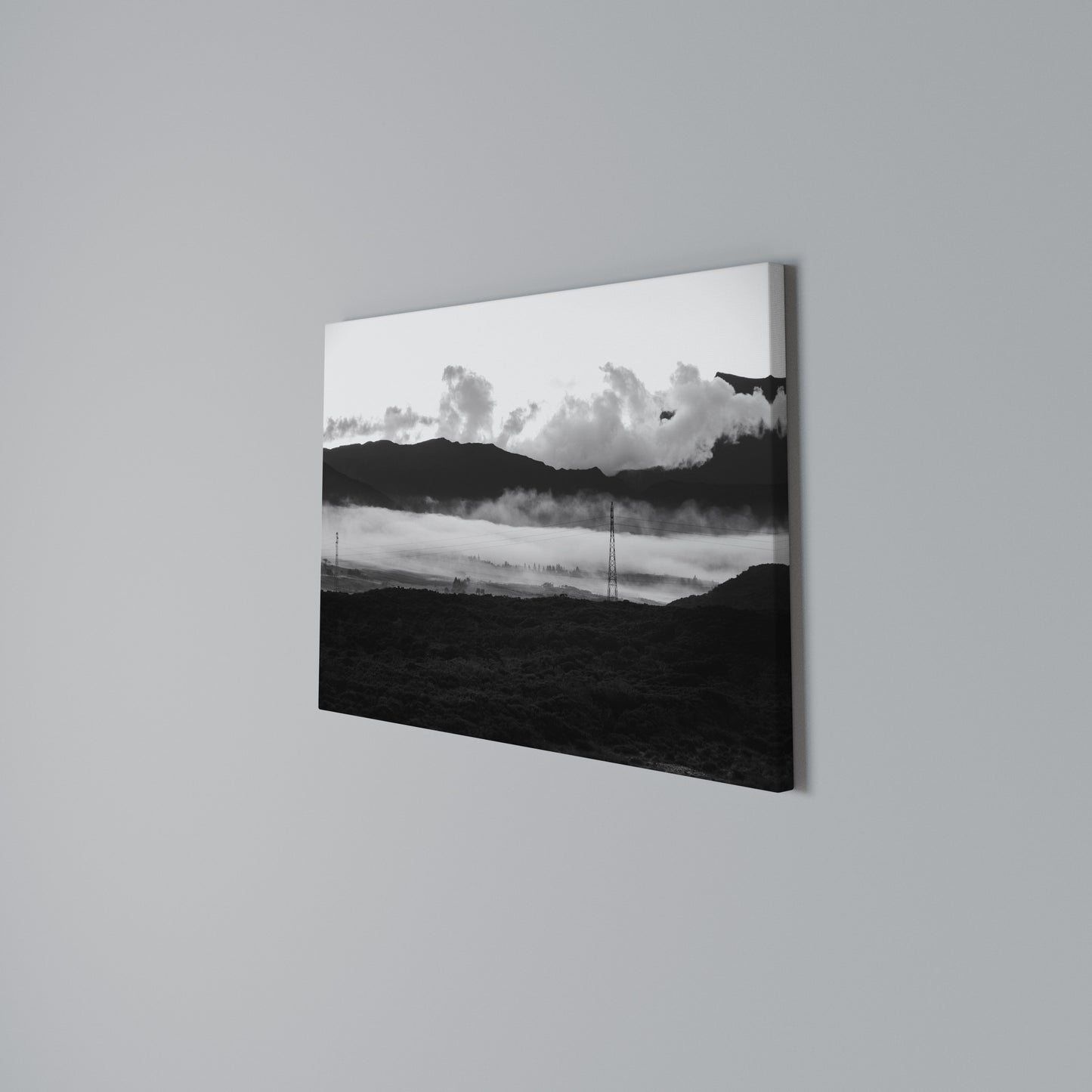 MISTY MOUNTAIN RADIANCE Horizontal Canvas Print