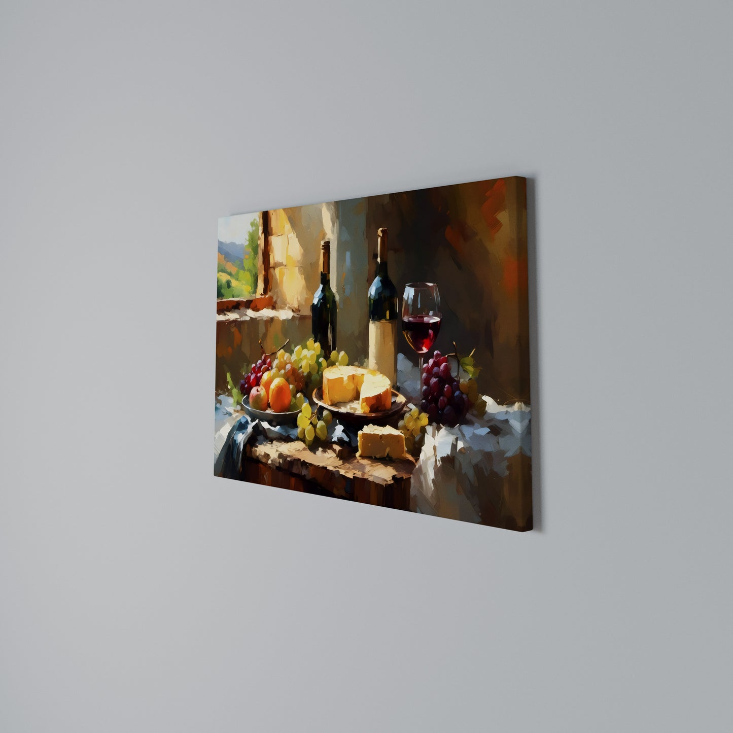 VINTAGE VINEYARD LUXURY Horizontal Canvas Print