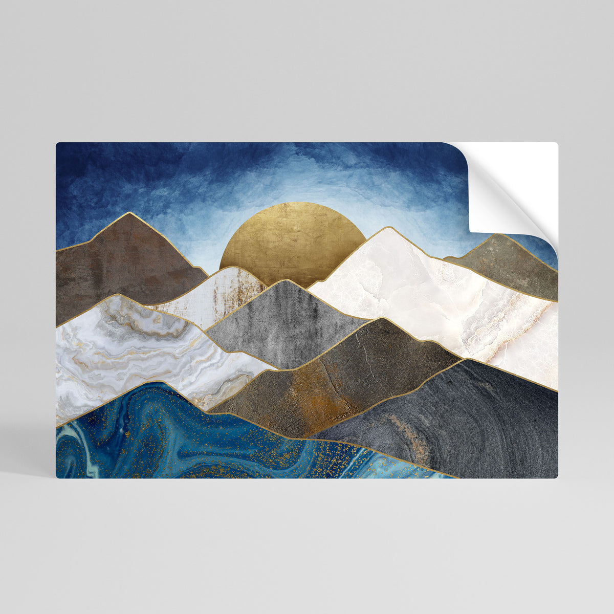 SHEEN OF PEAKS Vodorovný samolepicí plakát