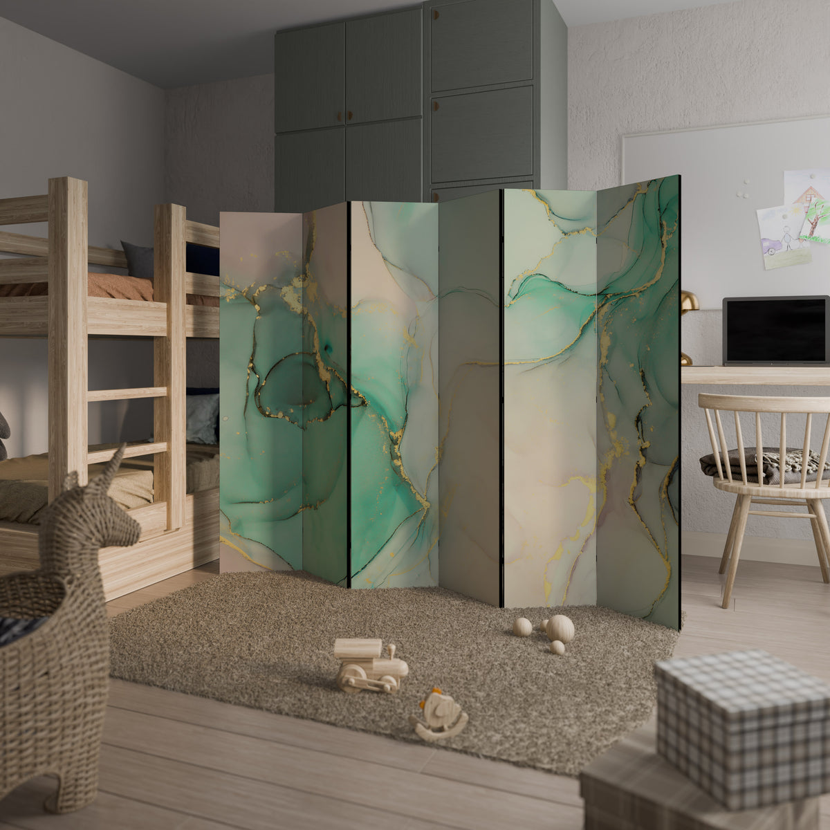 MARBLEIZED MYSTIQUE 6dílný paraván