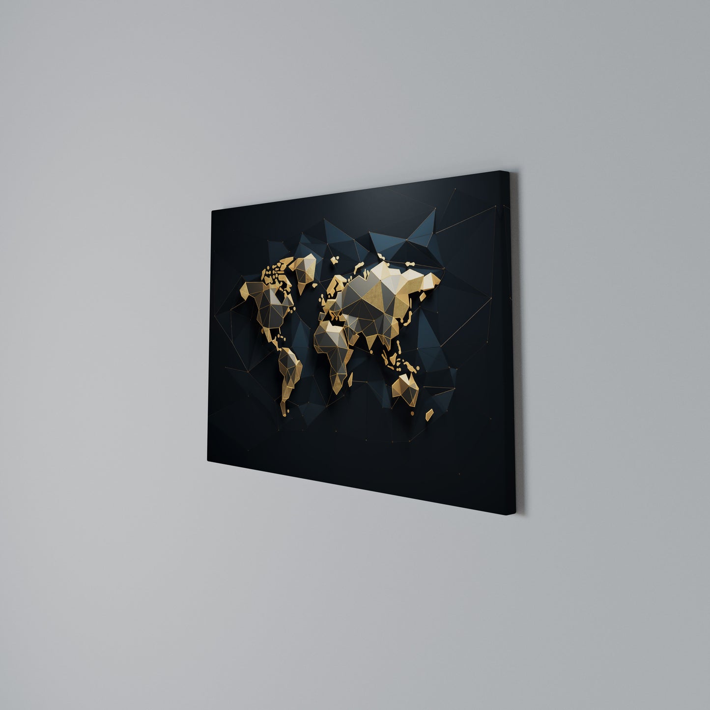 SHIMMERING WORLD SYMMETRY Horizontal Canvas Print