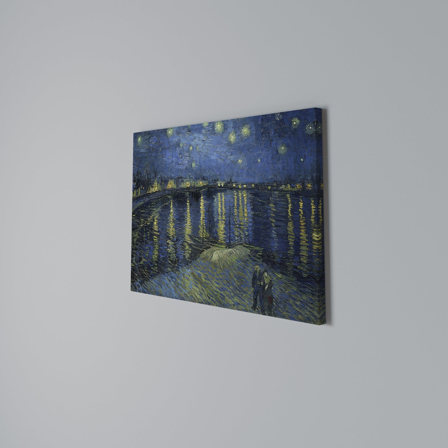 STARRY NIGHT OVER THE RHONE Horizontal Canvas Print