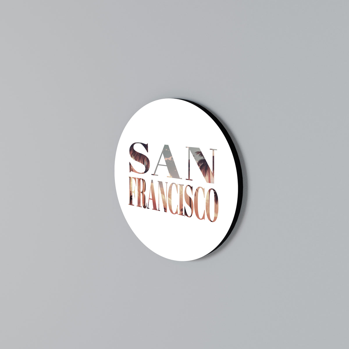 SAN FRANCISCO Kulatá nástěnná dekorace