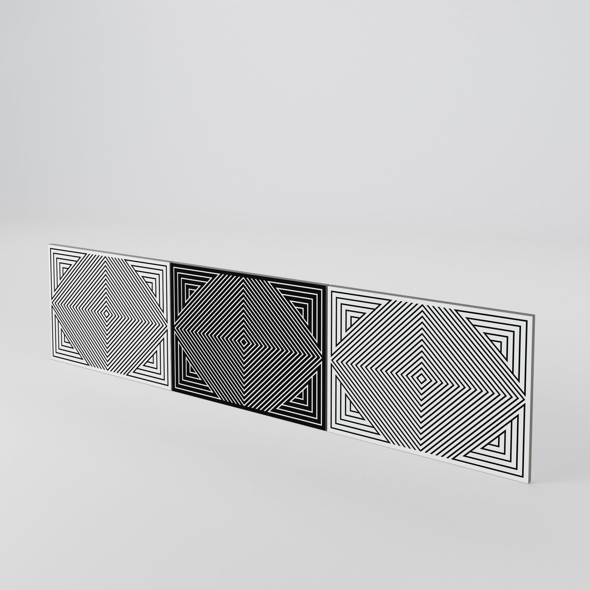 POLYGON ILLUSION Sada 3 ks dvířek k TV stolku