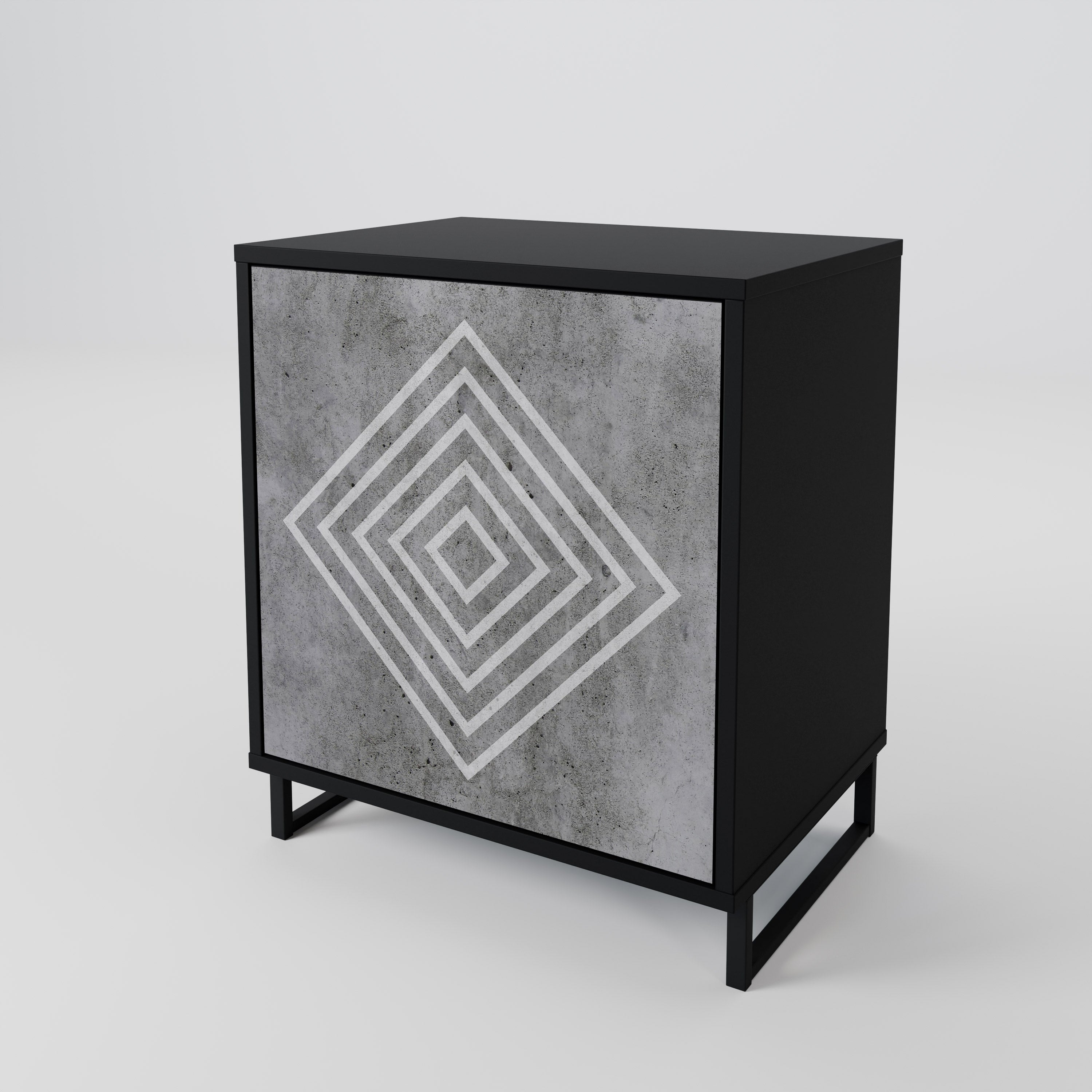 POLYGONAL ARTISTRY 1-Door Sideboard