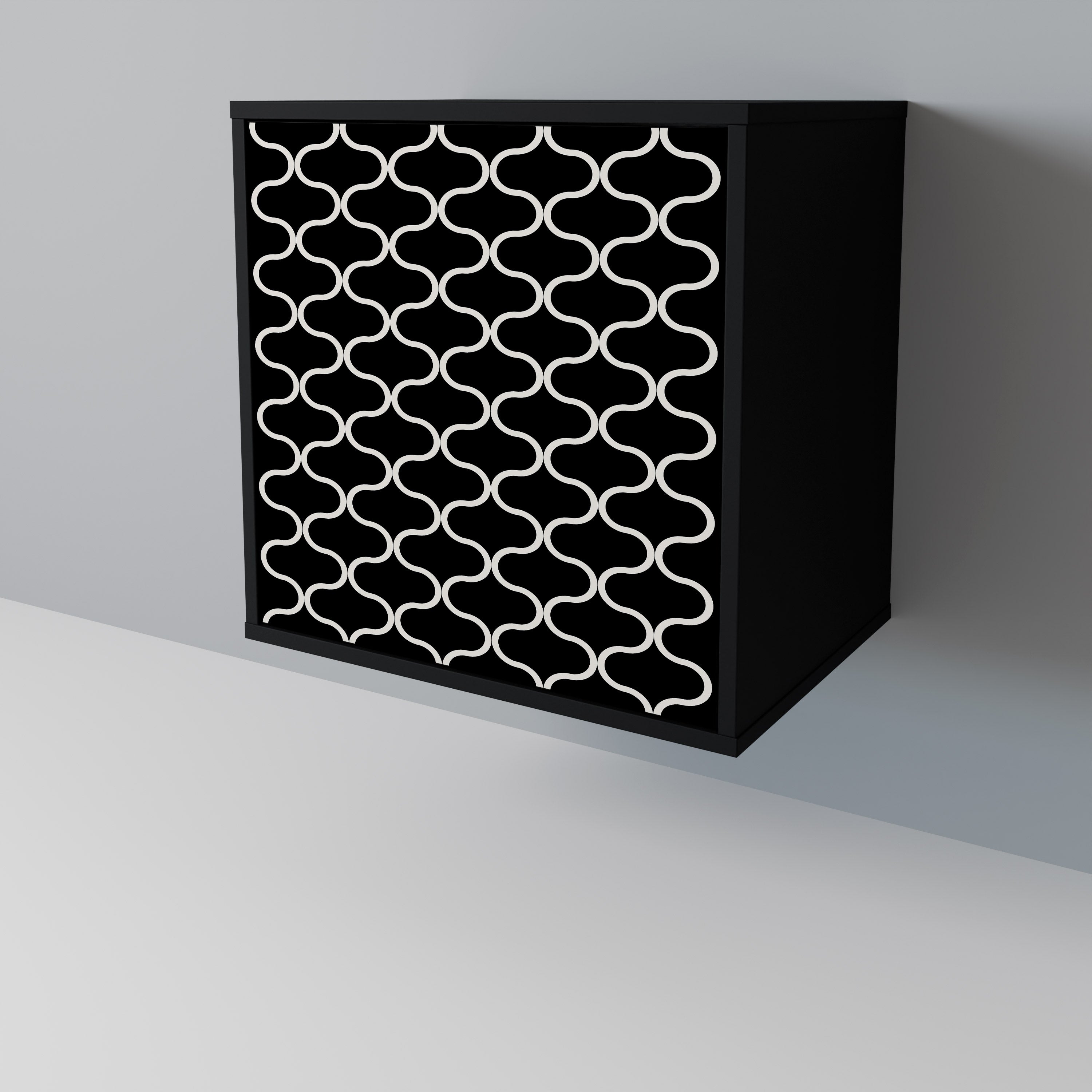 TESSELATED BLACKNESS 1-Door Sideboard