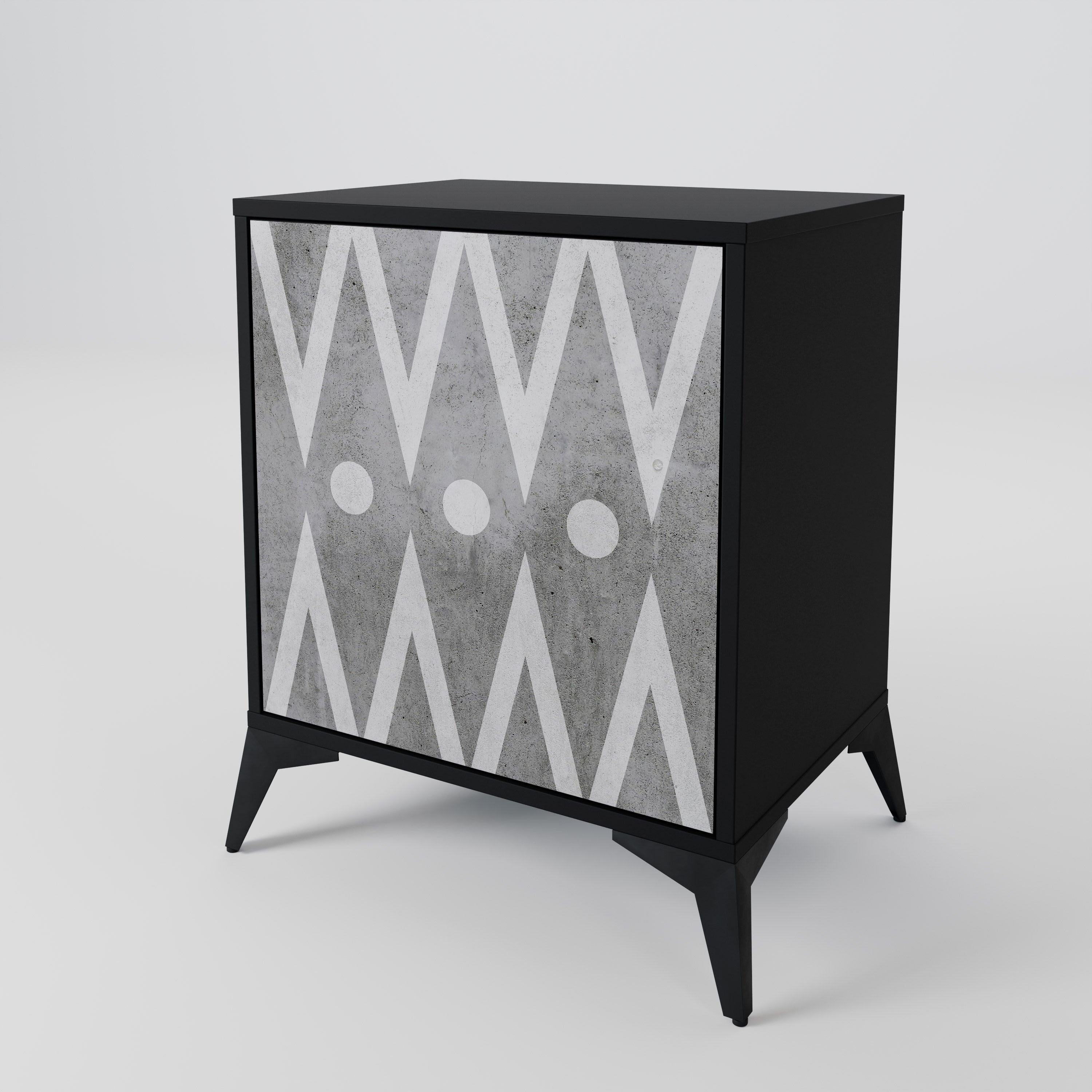 SHARP EDGES 1-Door Sideboard