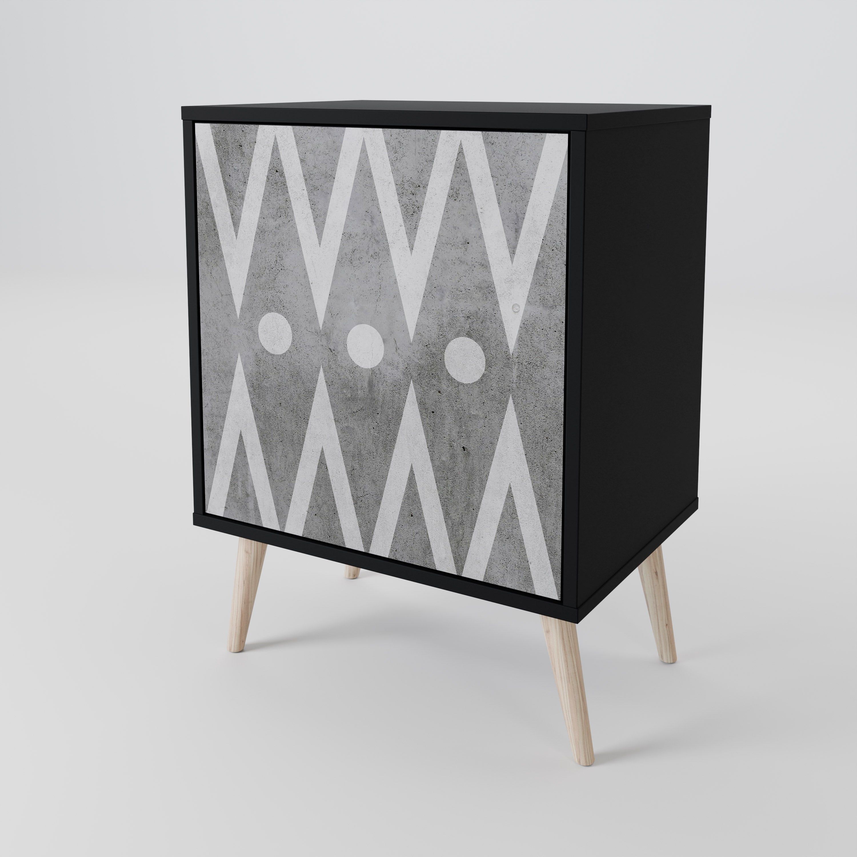 SHARP EDGES 1-Door Sideboard