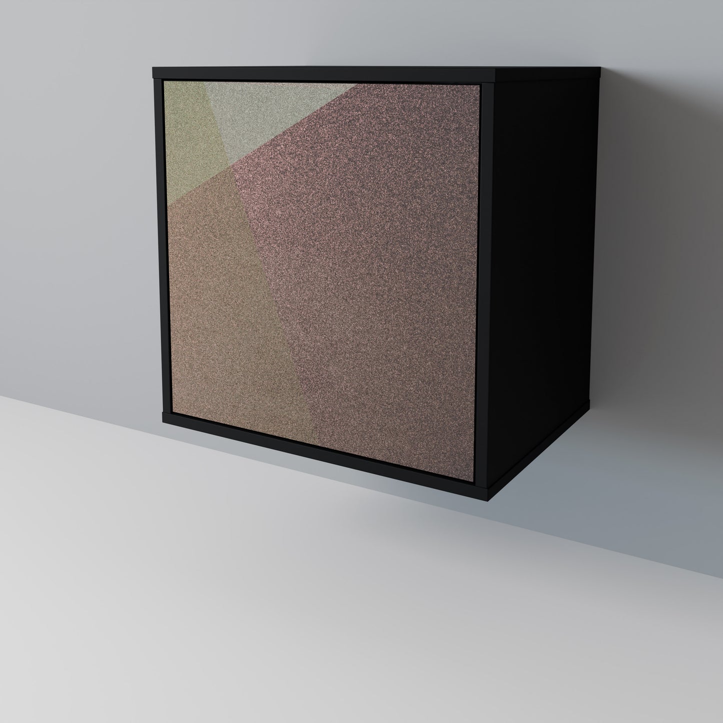 BEIGE GEOMETRY Jednodveřová komoda