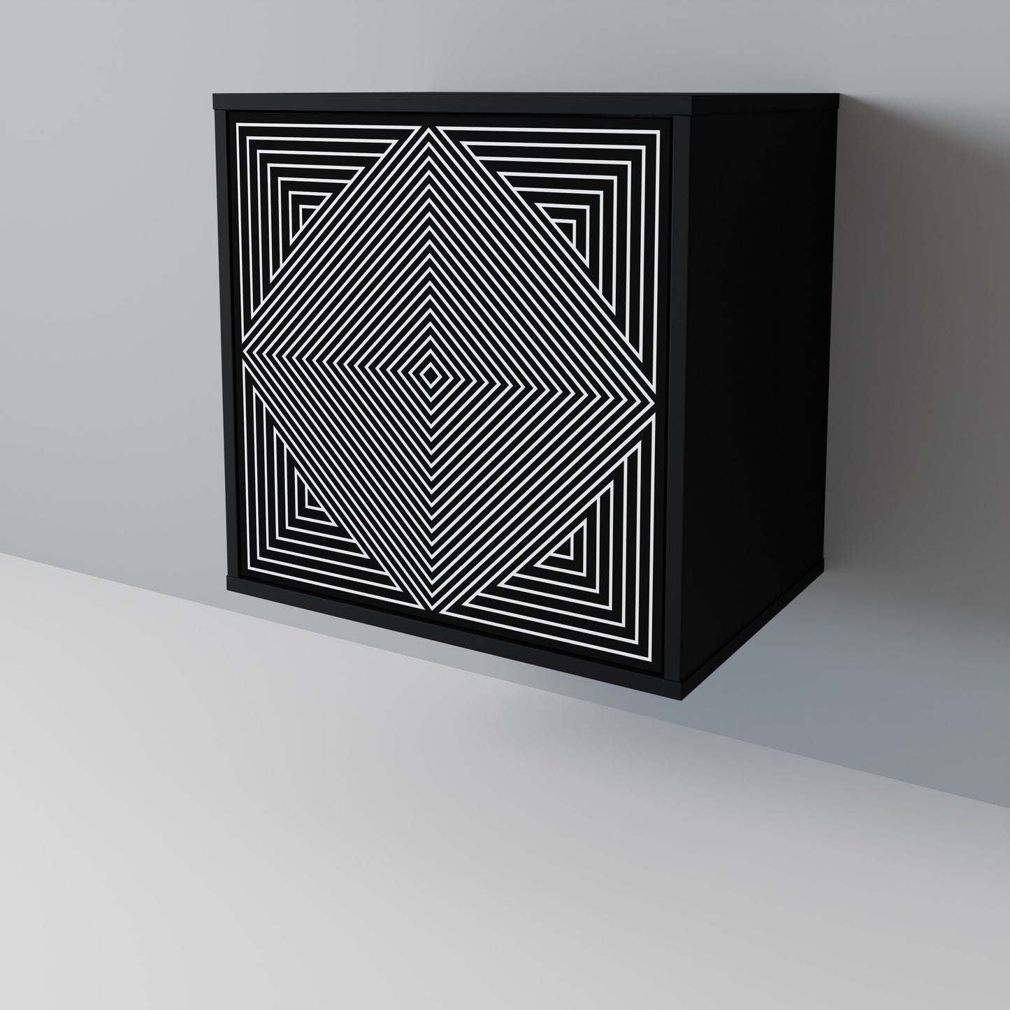 POLYGON ILLUSION Jednodveřová komoda