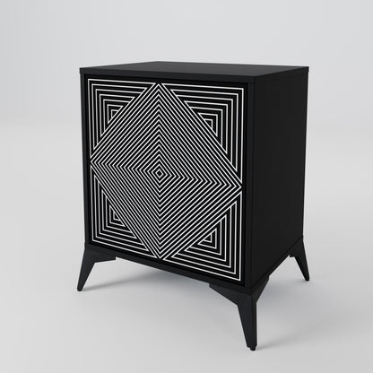 POLYGON ILLUSION Jednodveřová komoda