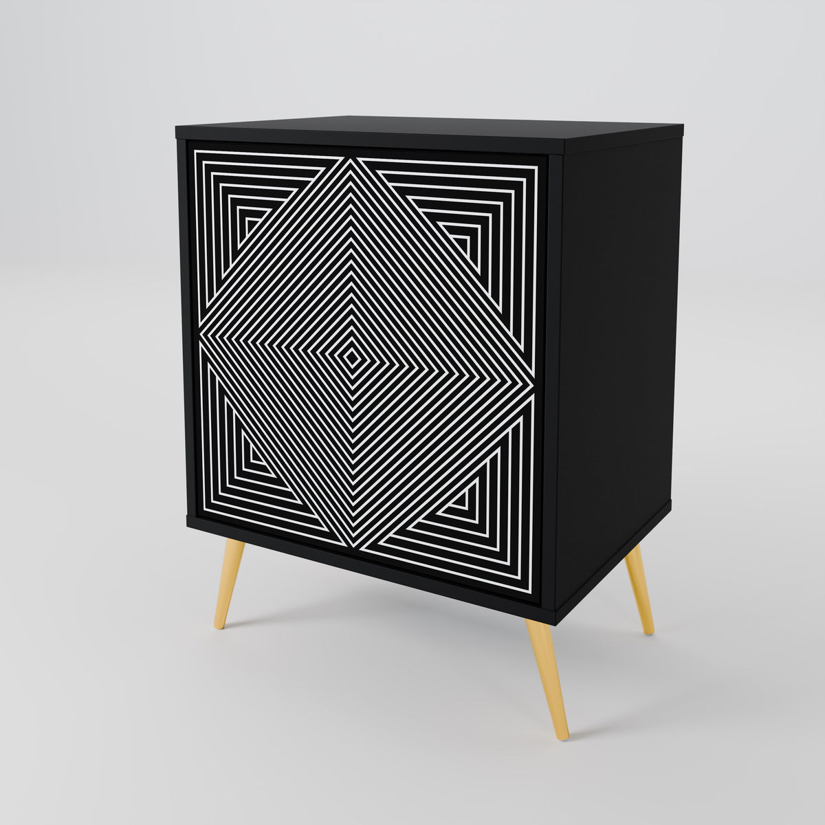 POLYGON ILLUSION Jednodveřová komoda