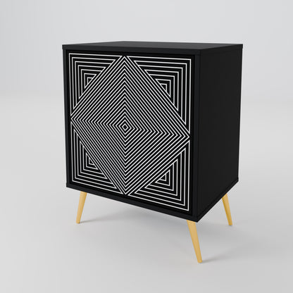 POLYGON ILLUSION Jednodveřová komoda