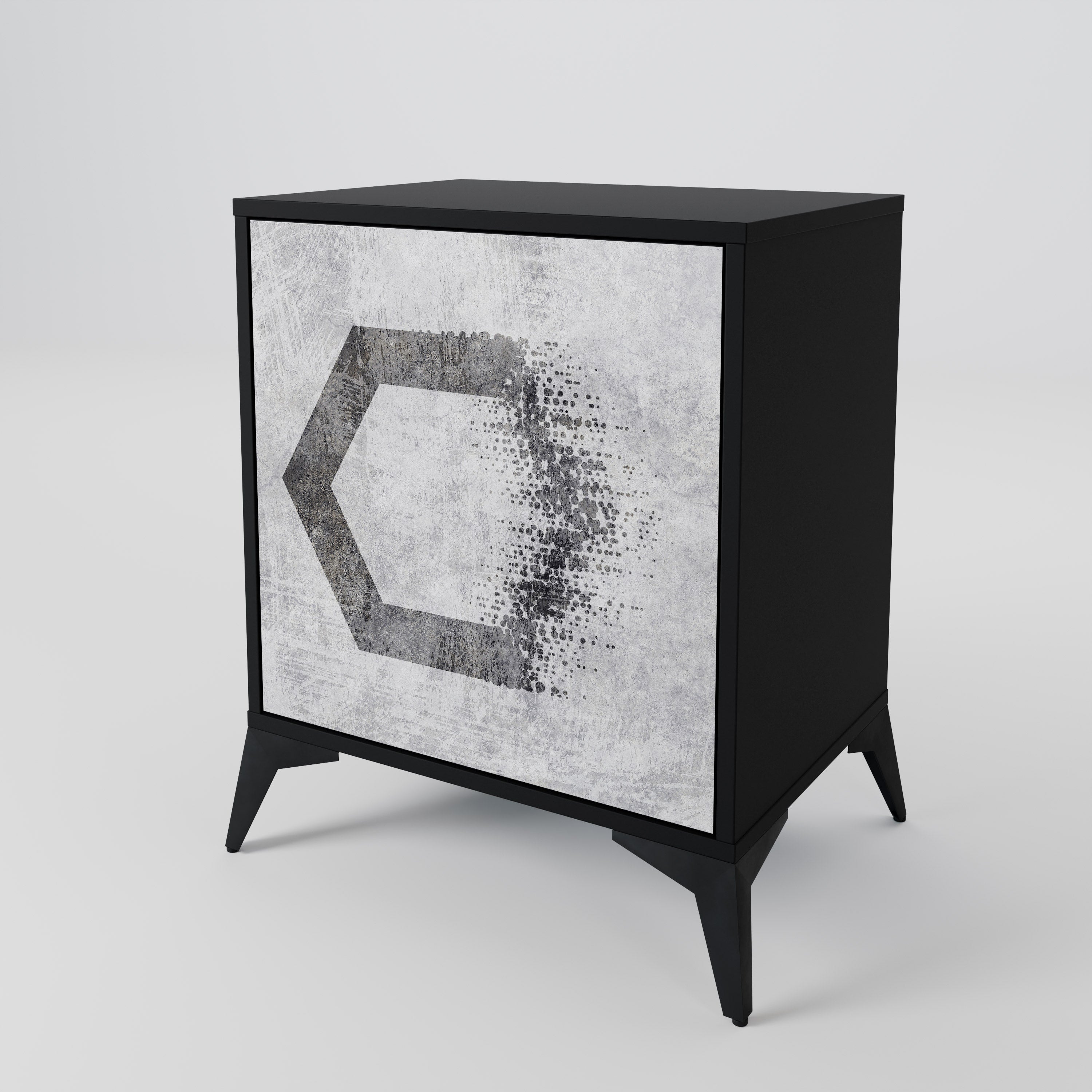 HEXAGONAL FIGURES 1-Door Sideboard