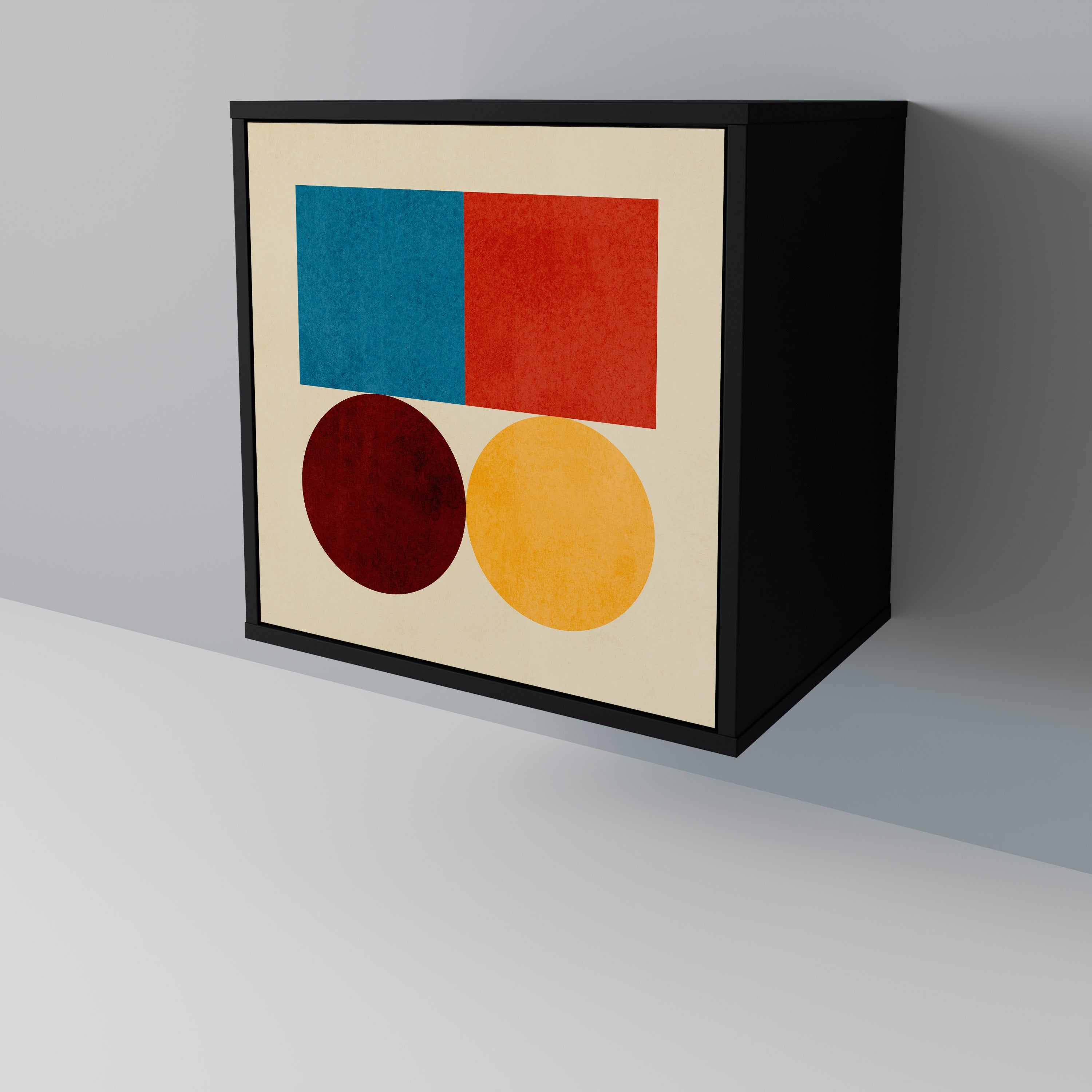 GEOMETRIC PUZZLE 1-Door Sideboard