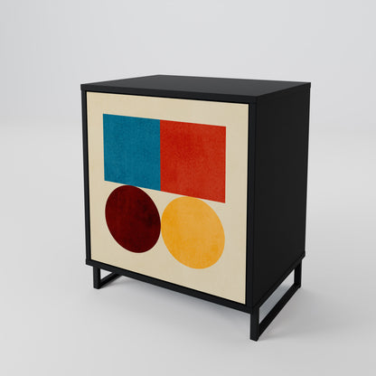 GEOMETRIC PUZZLE Jednodveřová komoda