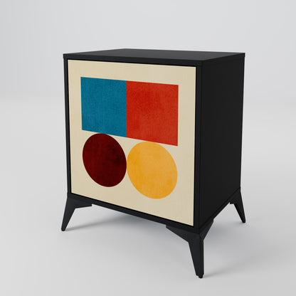GEOMETRIC PUZZLE Jednodveřová komoda