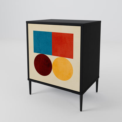 GEOMETRIC PUZZLE Jednodveřová komoda