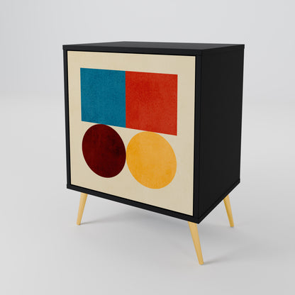 GEOMETRIC PUZZLE Jednodveřová komoda