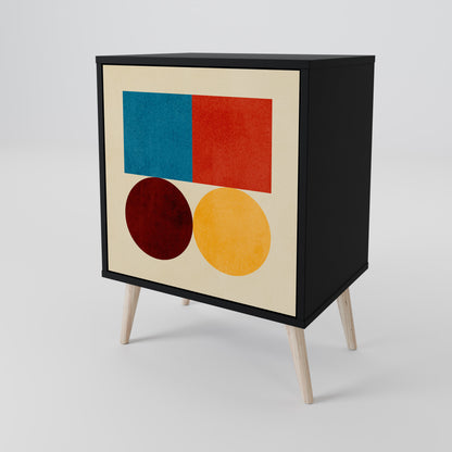 GEOMETRIC PUZZLE Jednodveřová komoda
