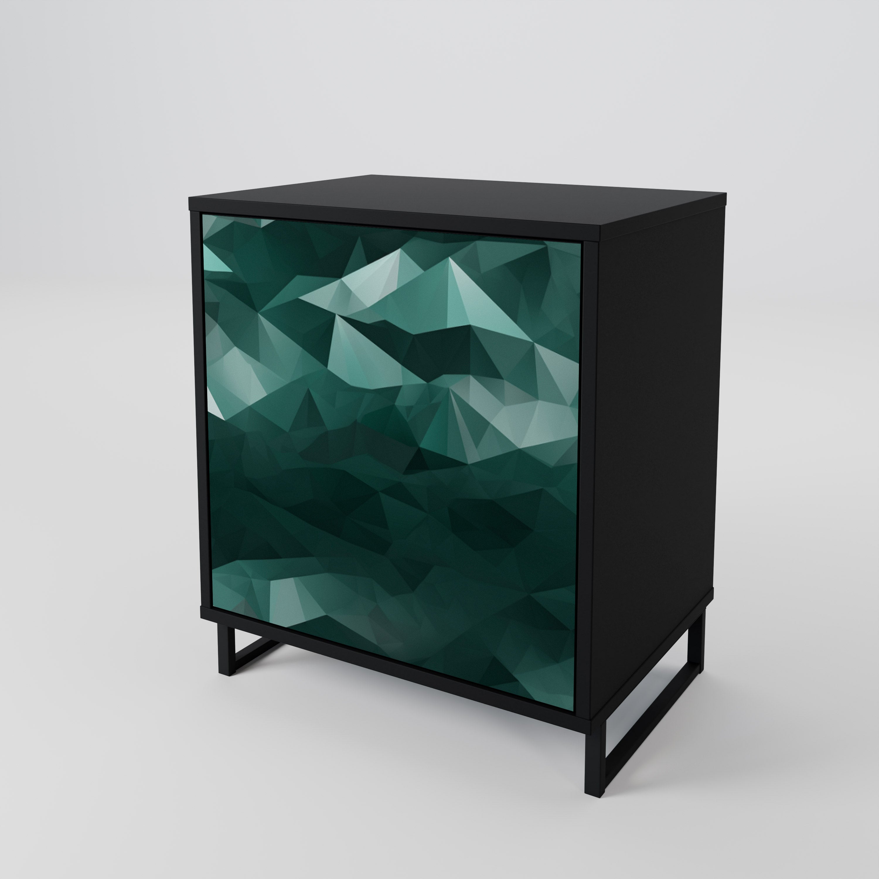 POLYGONAL FLOATING 1-Door Sideboard