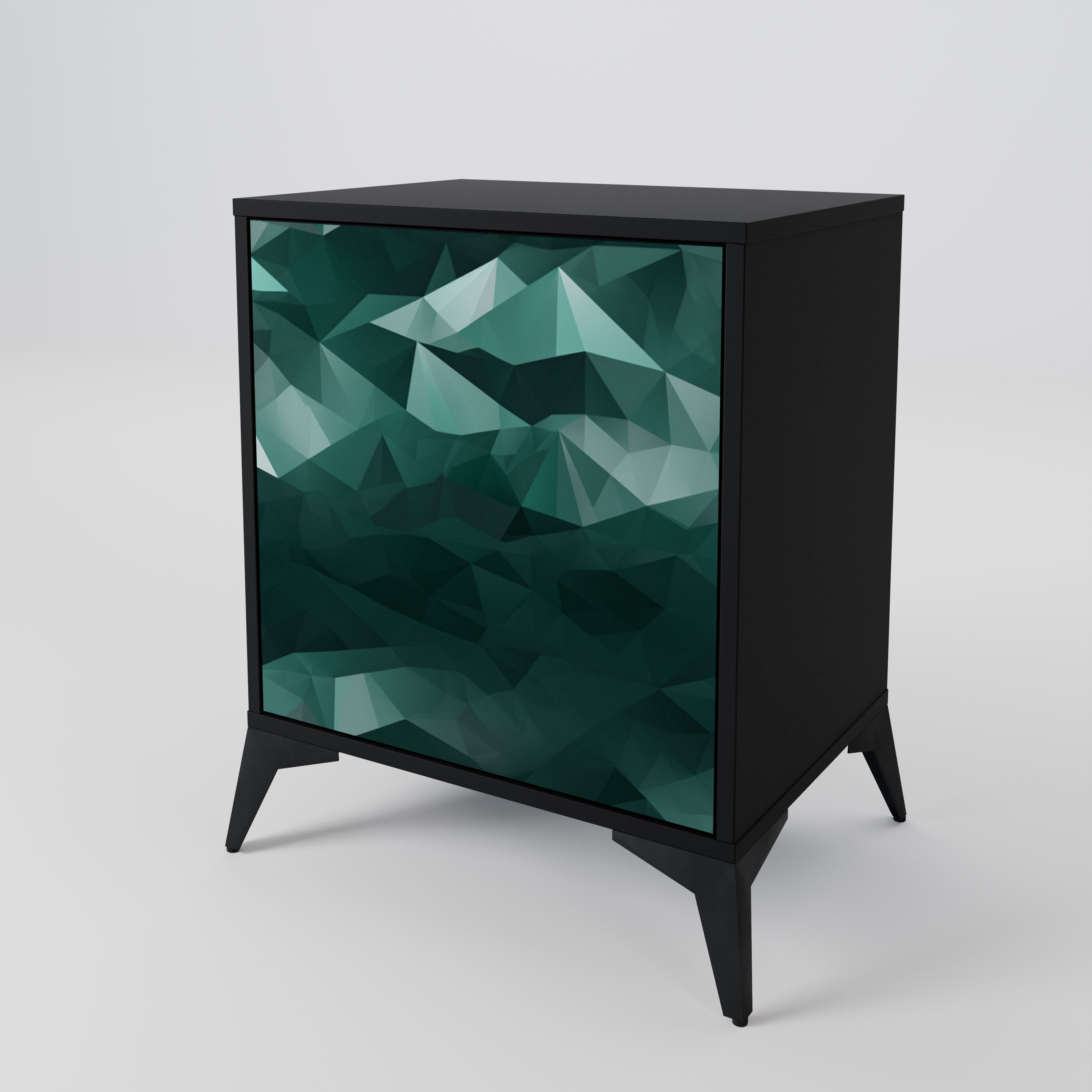 POLYGONAL FLOATING 1-Door Sideboard