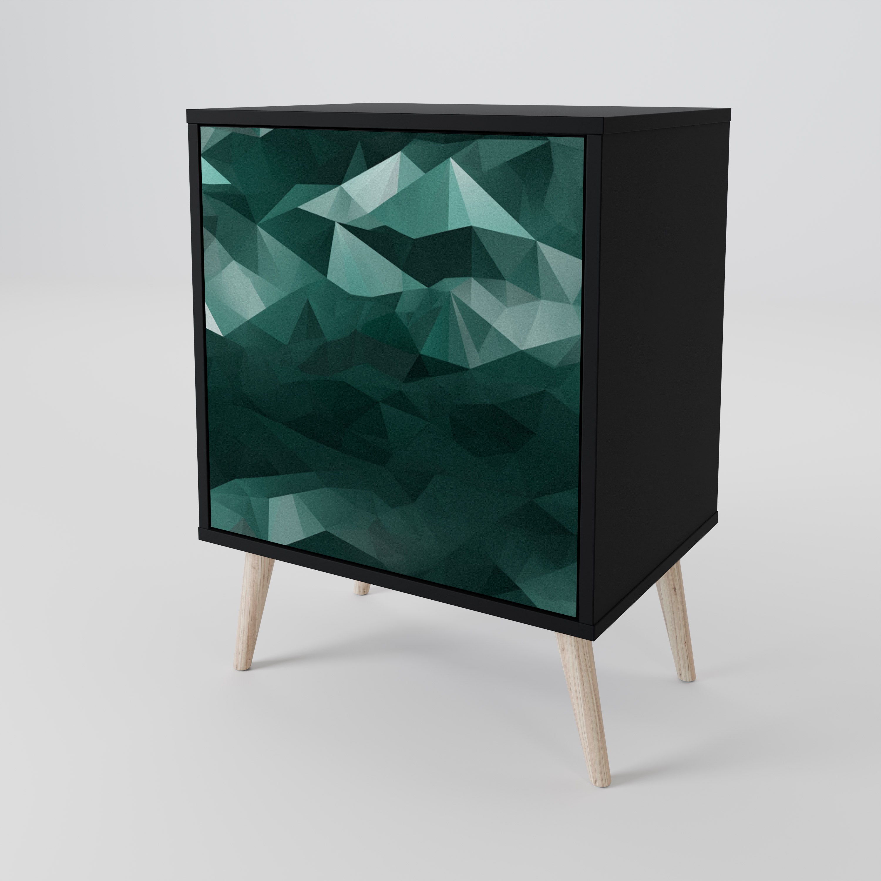 POLYGONAL FLOATING 1-Door Sideboard