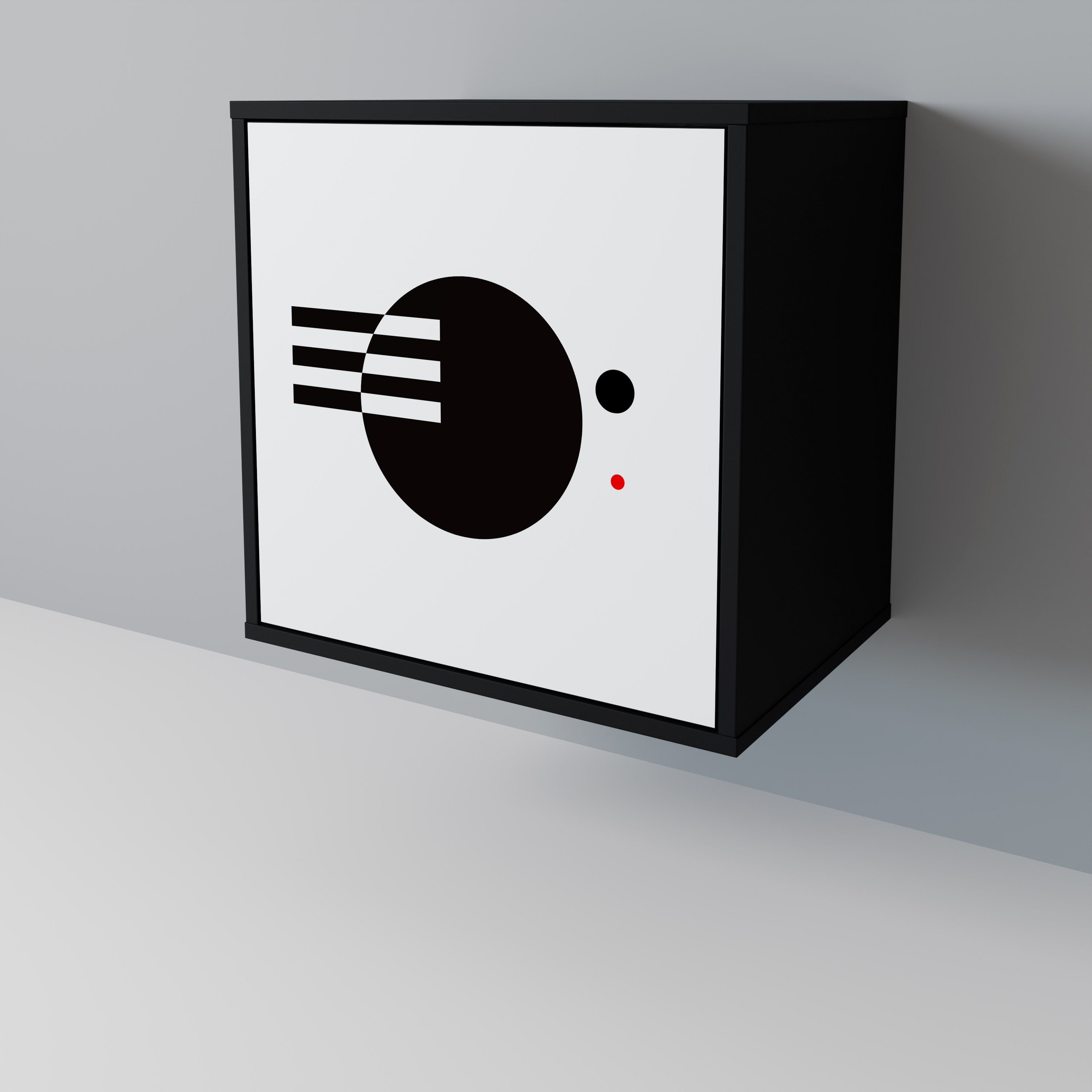 BLACK AND WHITE COMBINATION 1-Door Sideboard