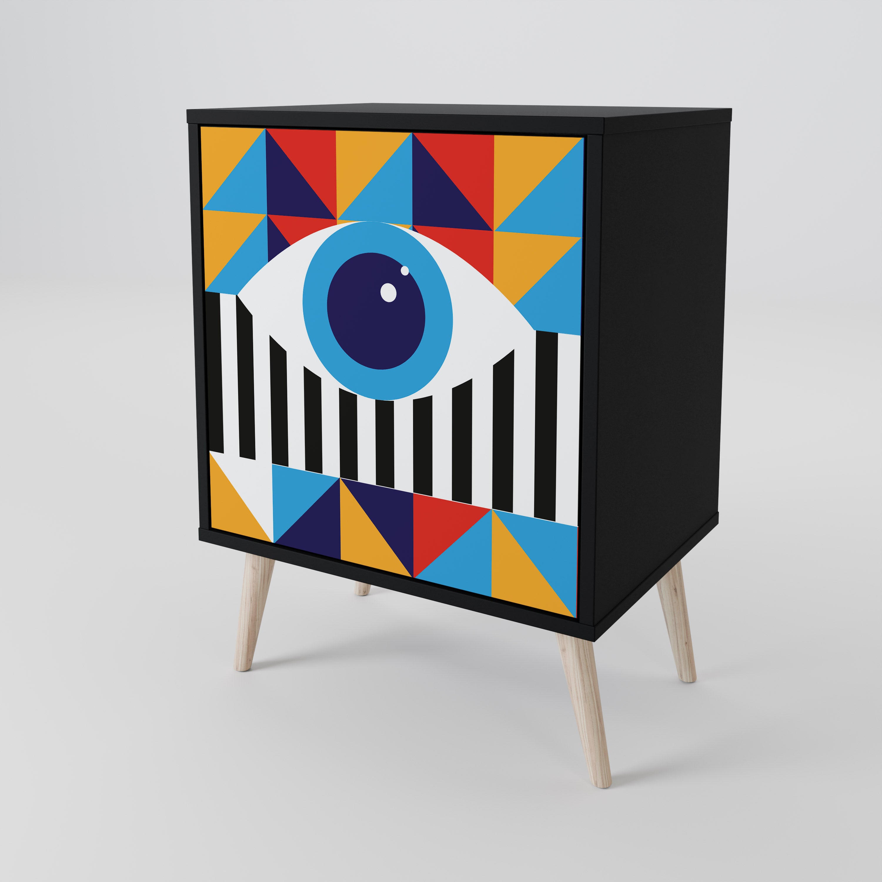 ABSTRACTION AND GEOMETRY 1-Door Sideboard