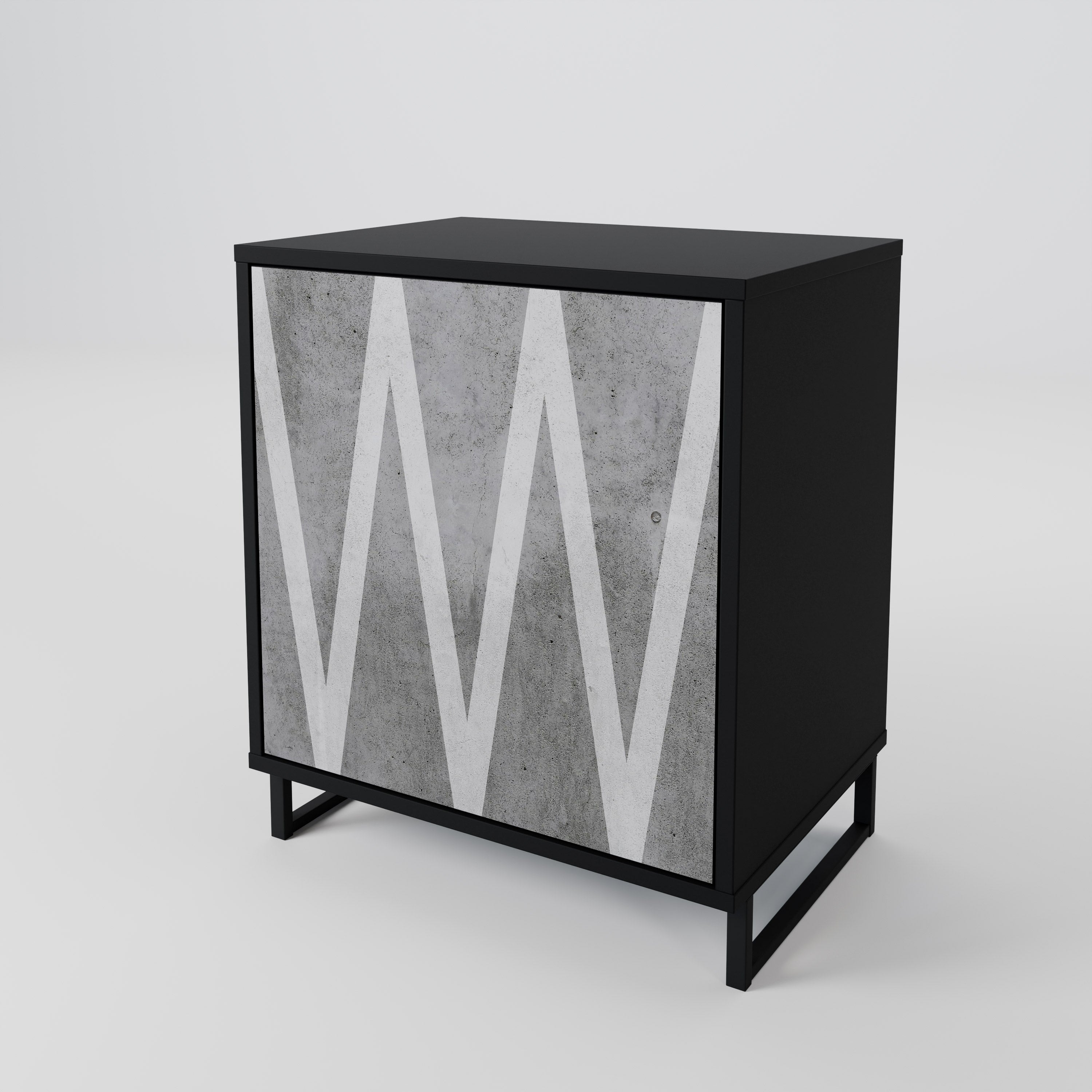 SOLID ZIG ZAG 1-Door Sideboard