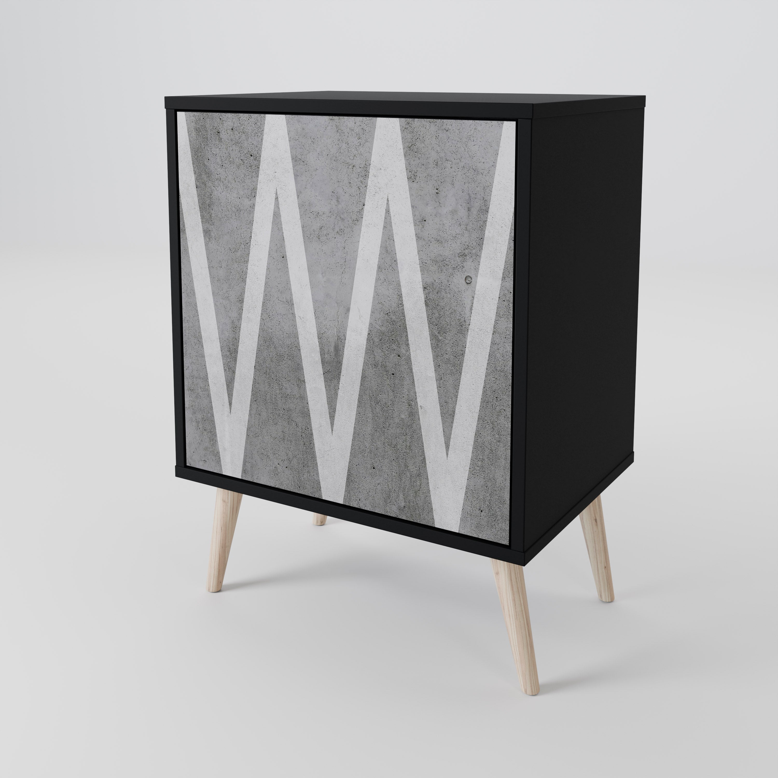 SOLID ZIG ZAG 1-Door Sideboard