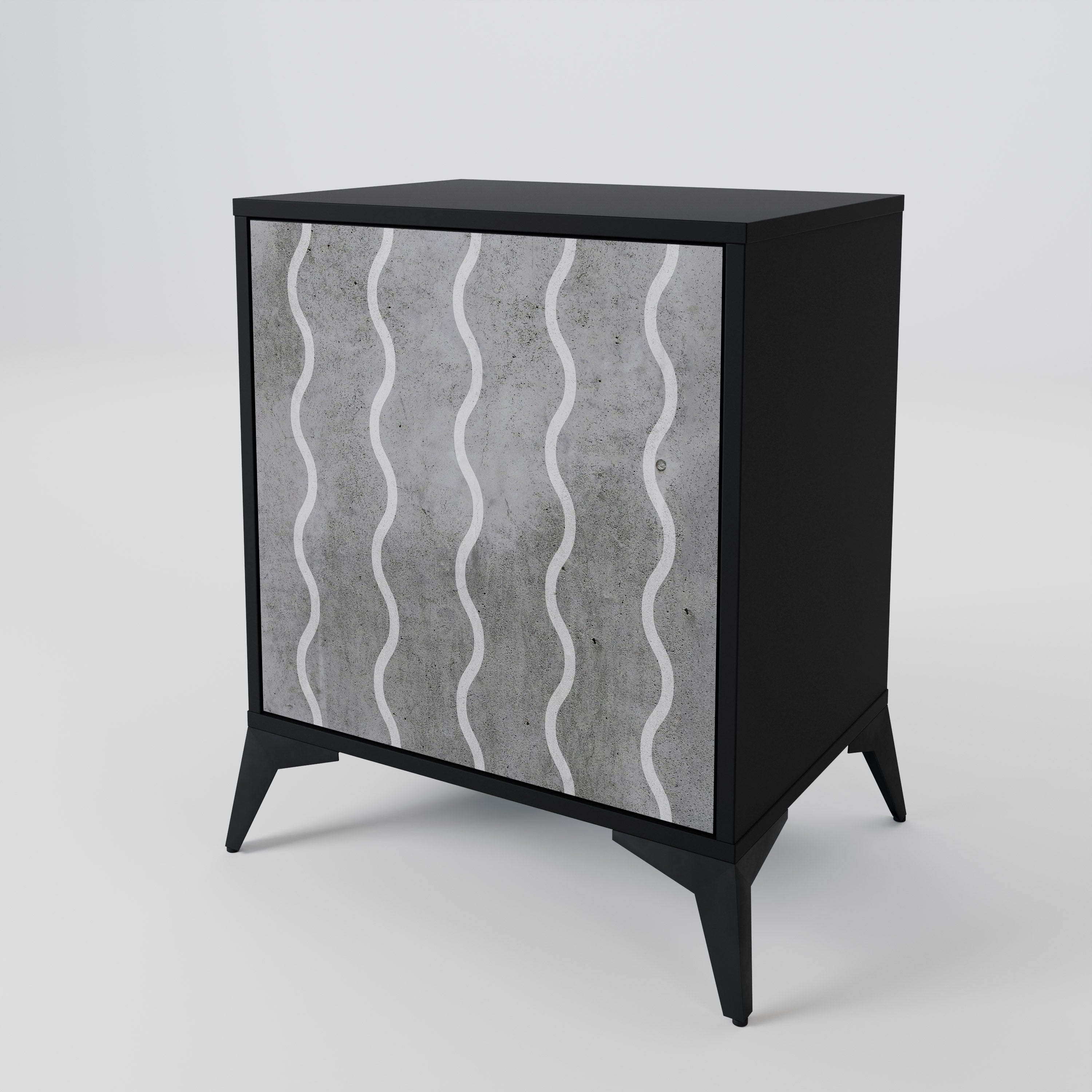 WAVES OF CONCRETE 1-Door Sideboard