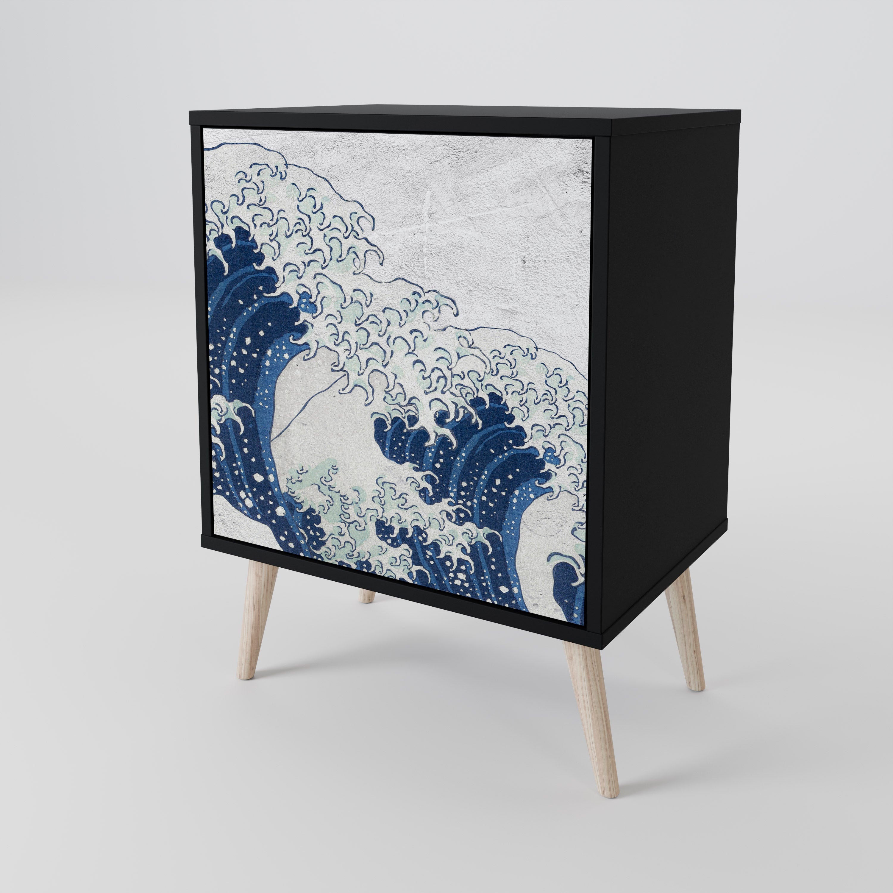 THE GREAT WAVE AT KANAGAWA 1-Door Sideboard