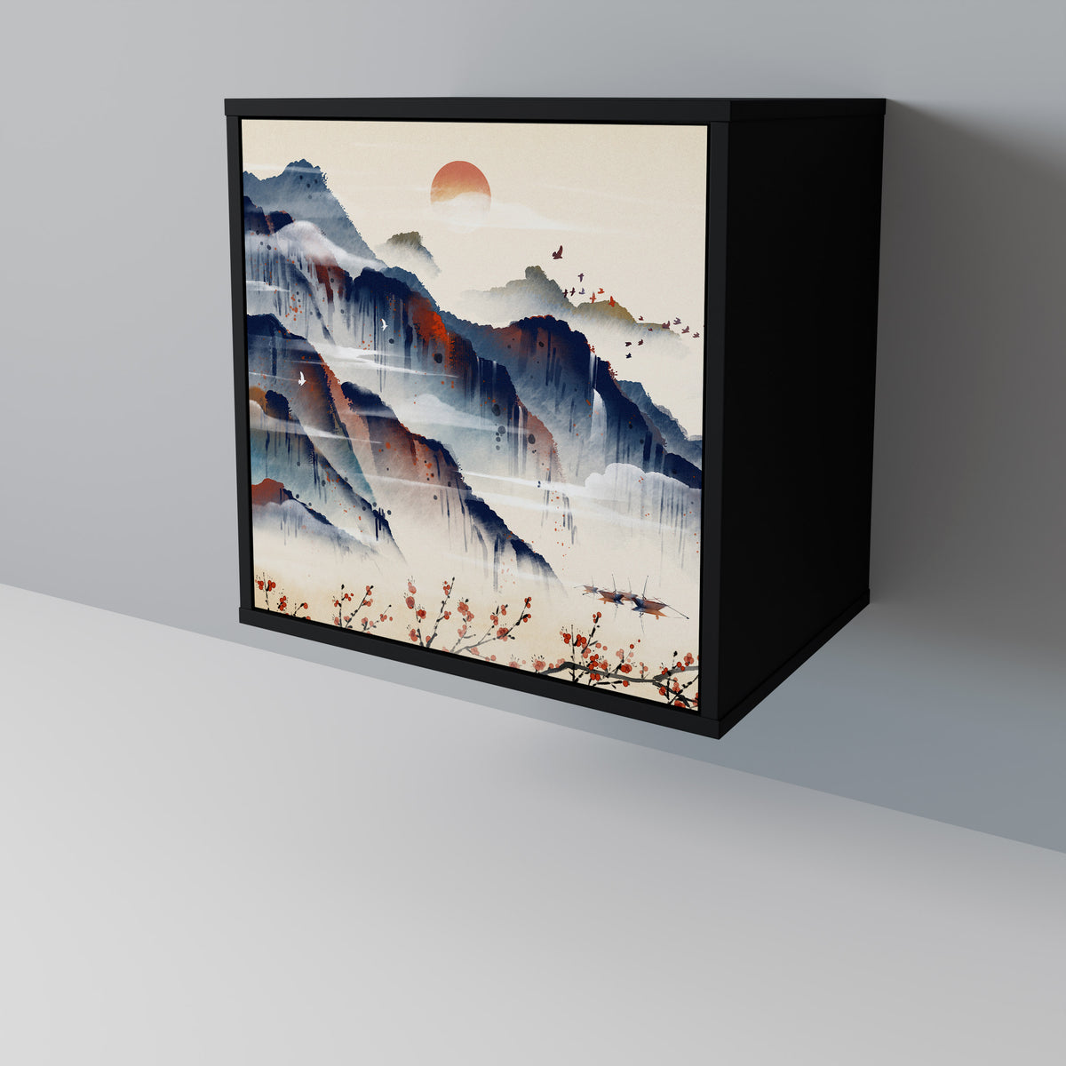 JAPANESE LANDSCAPE Jednodveřová komoda