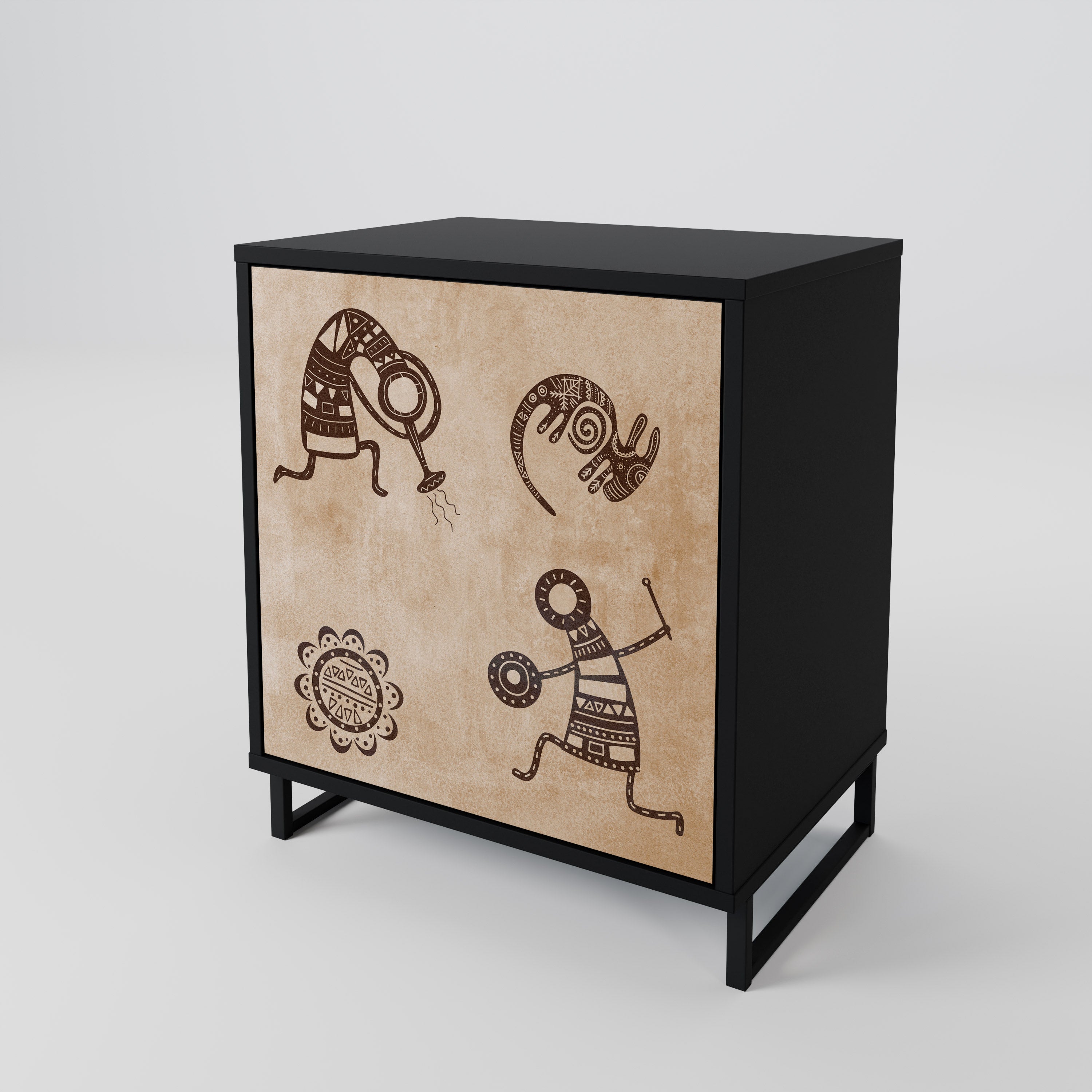 AFRICAN STYLE 1-Door Sideboard