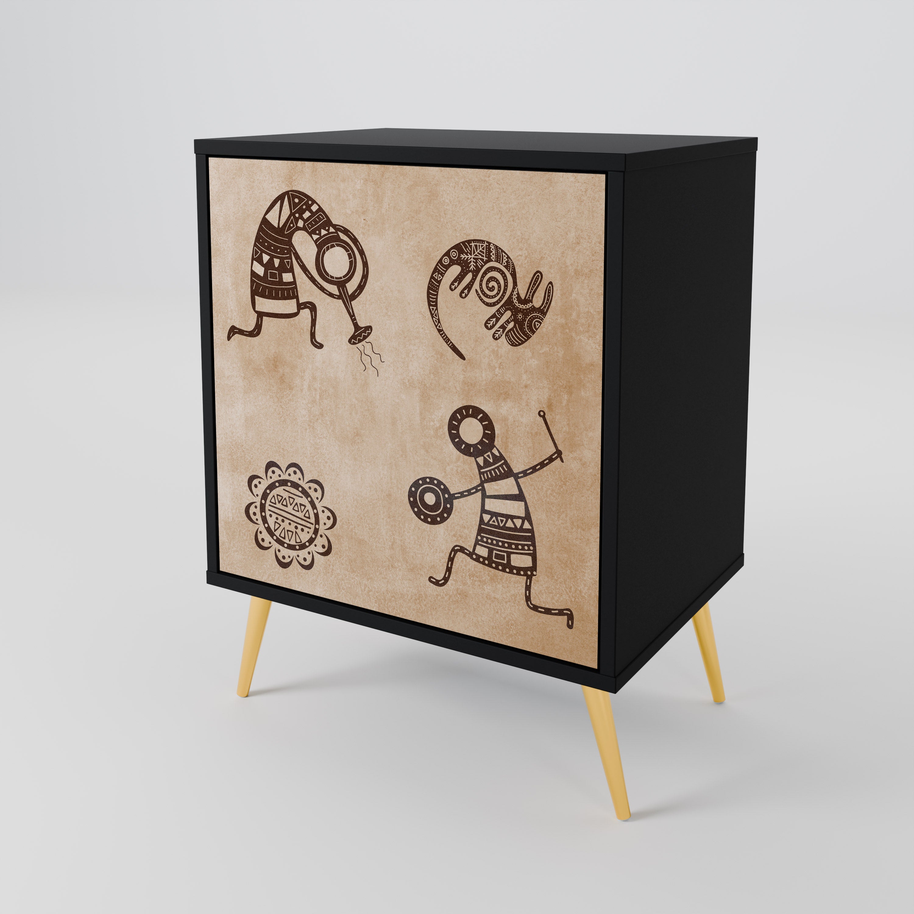 AFRICAN STYLE 1-Door Sideboard