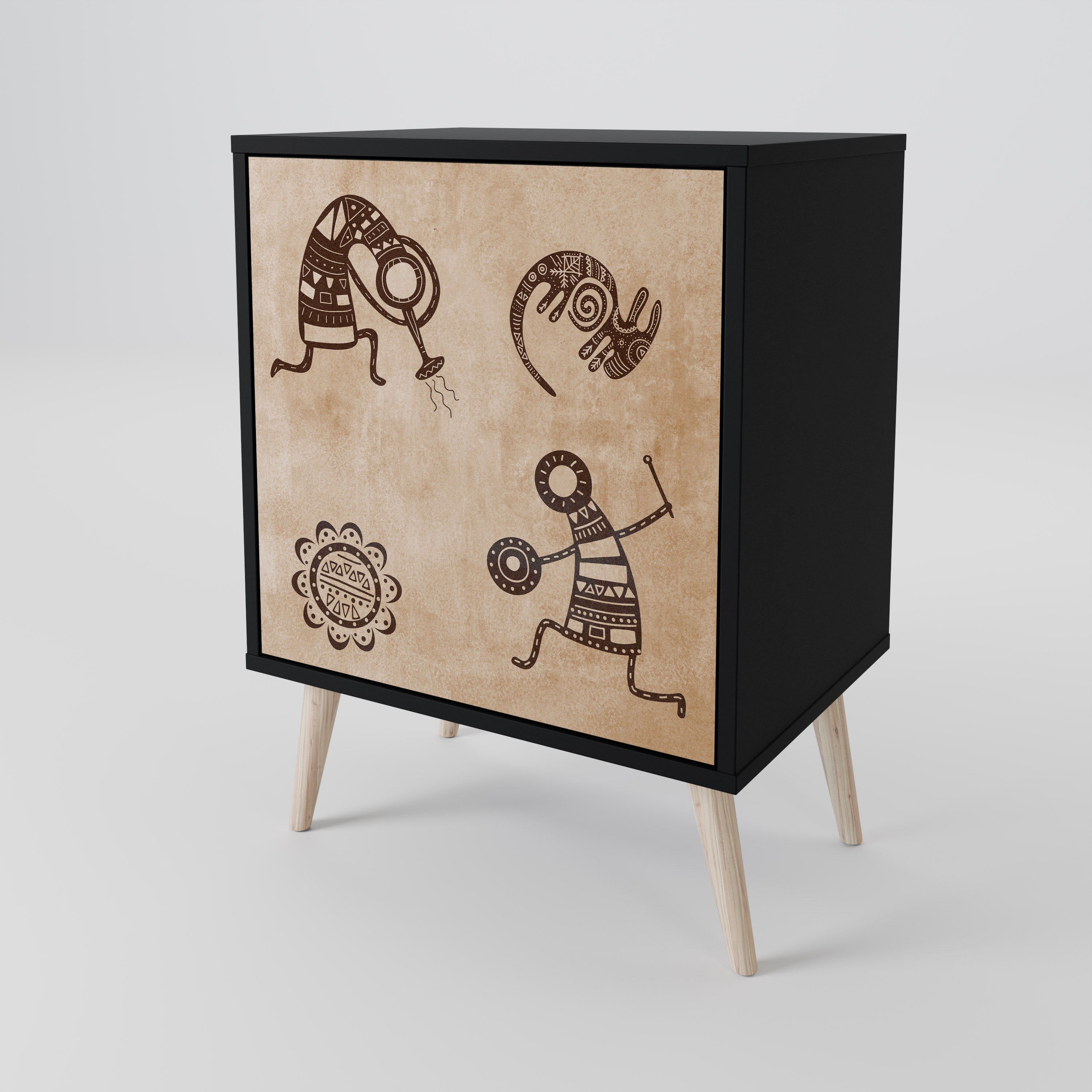 AFRICAN STYLE 1-Door Sideboard