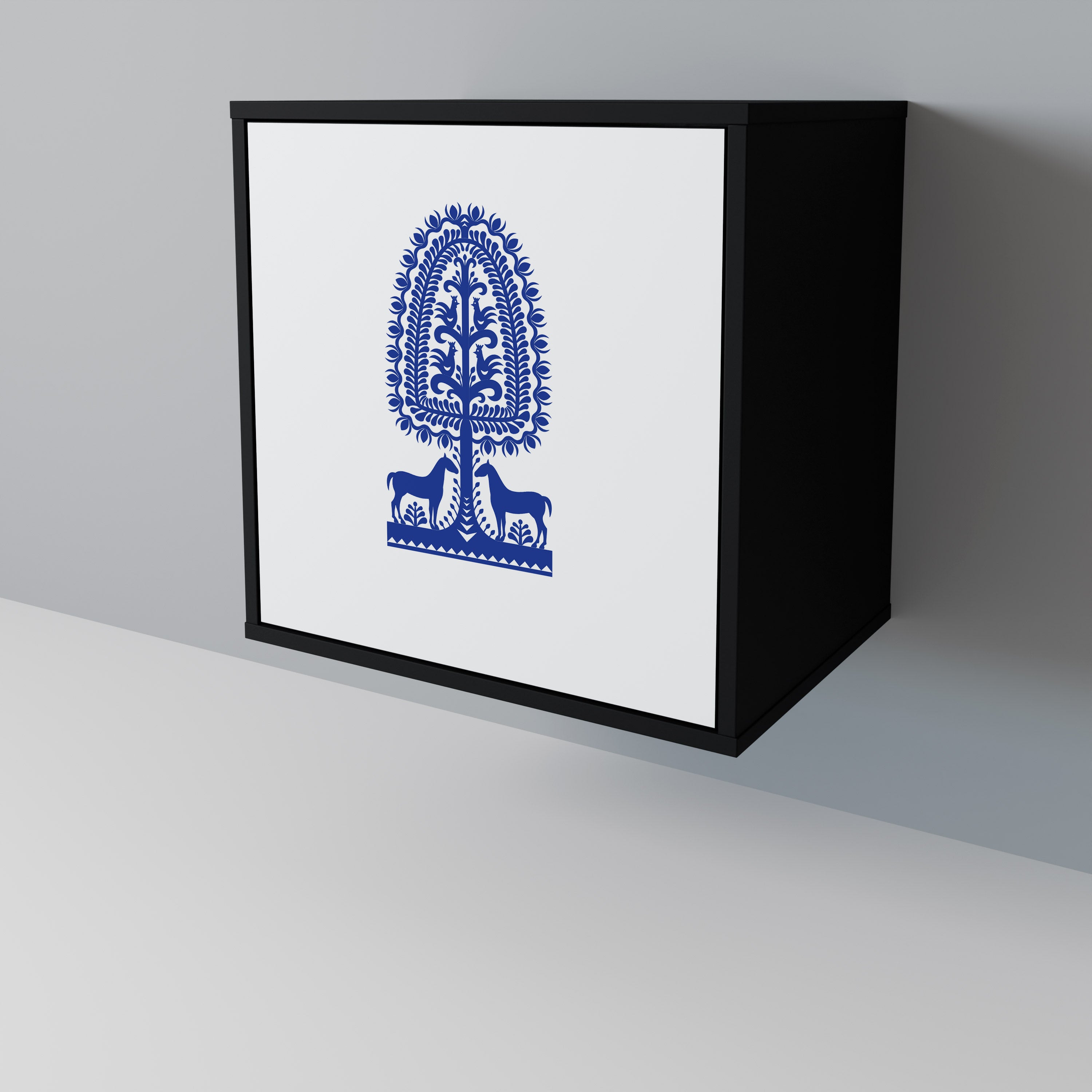 POLISH FOLK ART 1-Door Sideboard