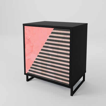 GLAMOROUS STRIPE Jednodveřová komoda