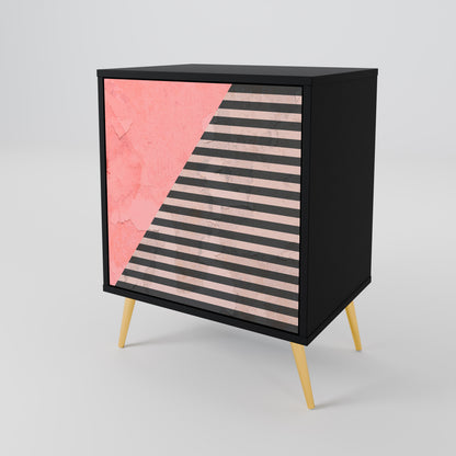 GLAMOROUS STRIPE Jednodveřová komoda