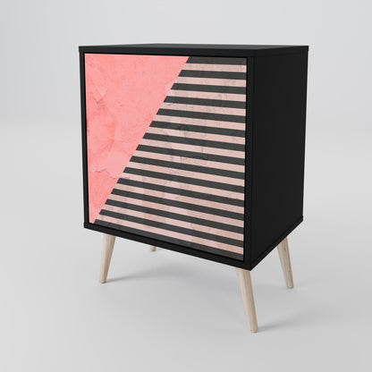 GLAMOROUS STRIPE Jednodveřová komoda