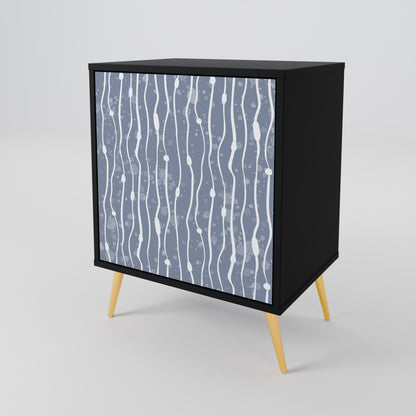 GRAPHITE RAIN Jednodveřová komoda